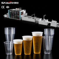 Volledig automatische SY-850B plastic beker thermoformmachine voor transparante PP PET drinkbekers