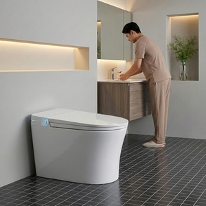 Multicolor Modern Design HD Display Intelligent Sanitary Ware Water Closet <b>Bathroom</b> Ceramic Floor Mounted Automatic Elongated - Product Image 2
