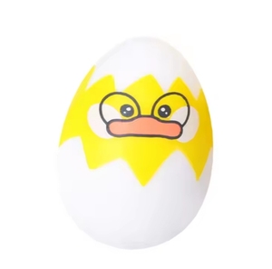 Factory Wholesale Hot OEM Cute Duck Dino Squeeze Egg Soft Tpr Stress Relief Fidget Toys for Kids - Product Image 3