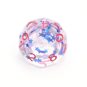 Suministro de fábrica Venta caliente 16Mm Borde suave Estrella Número rojo Poliédrico Rpg Dnd Juego de mesa Resina Dnd personalizado Dados Diseños geniales - Product Image 3