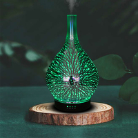 Diffuseur d'huiles essentielles Bouteille en verre 3d Diffuseur d'air Hôtel Décoration de bureau Ambiance Lumière Diffuseur de parfum coloré