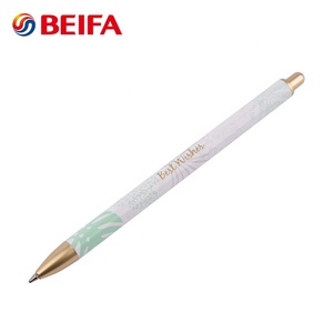 Beifa PKB80004 Factory Price Customizable <strong>Metal</strong> Ball <strong>Pen</strong> <strong>Printed</strong> Pattern Retractable <strong>Metal</strong> Ballpoint <strong>Pen</strong> Without Clip - Product Image 5