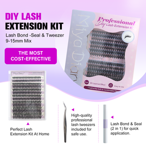 Chất Lượng Cao Bán Buôn DIY Lông Mi Mở Rộng Hộp Duy Nhất Không Thấm Nước Pre-Cắt Lông Mi 0.07Mm Độ Dày - Product Image 3