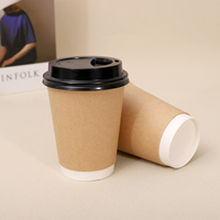 SUMKOKA Wholesale High Quality Take Away Drink Manufacture Biodegradable Disposable Most Suitable Kraft Paper Cups