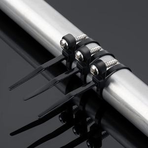 100個入り セルフロック式取り付け可能ヘッドケーブルタイ <span class=keywords><strong>3</strong></span>*120mm 固定ナイロンジップタイ 環境に優しいネジ - Product Image 1