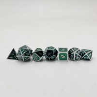 Vente en gros de dés de jeu polyédriques en métal personnalisés pour DND