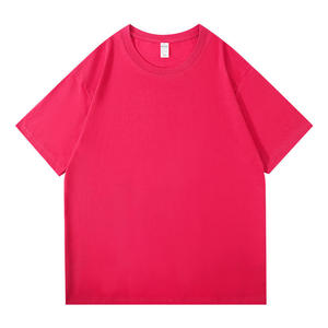 เสื้อยืดผู้ชายสีดำล้วน ผ้าฝ้าย แขนสั้น คอกลม ทรงปกติ สีพื้น ผ้าถักลำลอง - Product Image 2