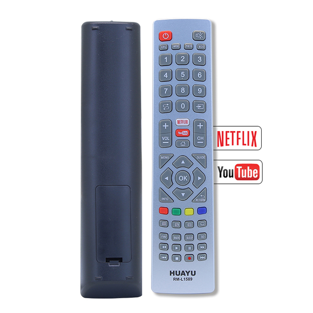 HUAYU RM-L1589 IR Replacement LCD LED Smart Android Tv Remote Control Universal for Sharp Tvs