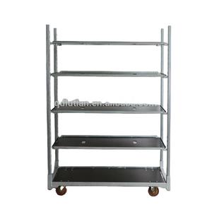 Carrello Olandese per Piante, Carrello Danese a Quattro Ruote, Carrello in Legno per Attrezzi e Trasporto - Product Image 2