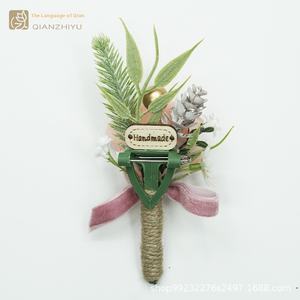 زهرة معصم الصقور المصنوعة يدويًا على الطراز الأوروبي الصغير الأكثر مبيعًا عبر الحدود عيد العروسة لحفلات الزفاف - Product Image 3