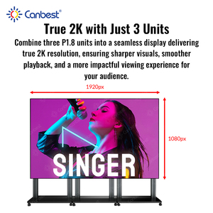 จอแสดงผล LED แบบพกพา Canbest P1.2 P1.5 P1.8 Cj Lift สำหรับโปสเตอร์ดิจิทัล โทเท็มในร่ม CCB GOB จอวิดีโอพับได้สำหรับงานอีเว้นท์ - Product Image 5