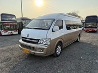 En stock, minibus de type Hiace LHD, marque chinoise, 18 places, diesel, toit haut, prêt à être expédié vers les pays africains