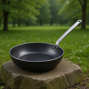 Padella Profonda 30 Cm Antiaderente in Alluminio con Manico in Acciaio Inox per Fornelli a Gas e a Induzione - Product Image 3