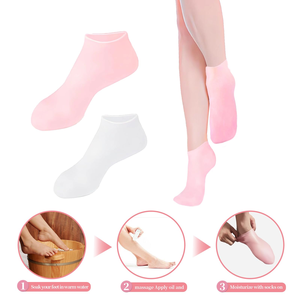 Skin-Friendly Silicone <b>Moisturizing</b> High Elasticity Hydrating <b>Gloves</b> Silicone Mitts for Hands - Product Image 3