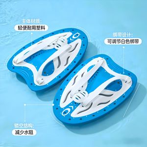 Swim Hand Paddles Lightweight Plastic <b>Adjustable</b> <b>Strap</b> For Men Women Swimming Training Equipment - Product Image 1