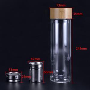 Cao Borosilicate Thủy Tinh Chai Nước Uống Chai Và Nước Sốt Jar, Nước Trái Cây Đồ Uống Container - Product Image 2