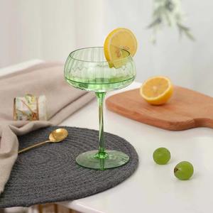 Green Classic <b>Glass</b> <b>Wine</b> <b>Glasses</b>, Household Vertical Patterned <b>Glass</b> Cups, <b>Red</b> <b>Wine</b> <b>Glasses</b>, champagne <b>Glasses</b> - Product Image 6