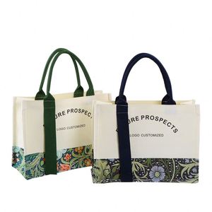 Customized 3D Ribbon Style Canvas <b>Bag</b> for Enterprise School Advertising, Printed logo on Canvas <b>Tote</b> <b>Bag</b> - Product Image 1
