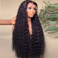 Rambut Manusia Vietnam Mentah Langsung dari Pabrik Grosir, Wig HD Lace Front 13x4 Tanpa Lem Model Water Wave, Wig Full Lace untuk Wanita