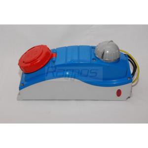 PALAZZOLI 400246 Interlocked <b>Socket</b> Fuse Holder Base IP66/IP67 Enclosure 32A 200/346-240/415V 6H 3P+N+T 1 Outlet Made Italy - Product Image 1
