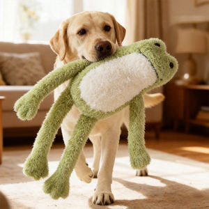 AFP Juguetes de Peluche Suaves para Mascotas, <span class=keywords><strong>Rana</strong></span>, Mono, Pulpo, Cocodrilo, Tiburón Martillo, Manatí, Tortuga Marina, Cobaya, Perro, Juguete Masticable con Sonido - Product Image 1