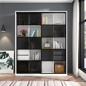 Scaffali di legno moderni su misura dello scaffale di libro di stoccaggio del <span class=keywords><strong>MDF</strong></span> della mobilia moderna della stanza di studio di cinque strati - Product Image 3