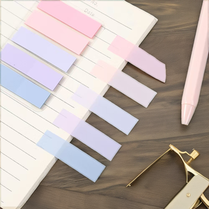 Notas Adhesivas <span class=keywords><strong>Transparentes</strong></span> de Diseño Personalizado, Precio de Fábrica, Autoadhesivas, de PET, Índice, <span class=keywords><strong>Post</strong></span>-it, Coloridas, con MOQ Bajo - Product Image 2