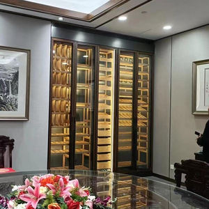 Tủ rượu treo tường bằng thép không gỉ cao cấp, dung tích lớn, điều khiển nhiệt độ, đèn LED, thân thiện với môi trường, sản xuất theo đơn đặt hàng (OEM) - Product Image 5