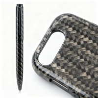 Stylo d'affaires en fibre de carbone ultra-léger, résistant aux rayures, stylo de luxe pour le bureau, cadeau, certifié CE