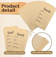 Petite mini enveloppe de paquet en papier kraft brun écologique imprimable auto-scellante personnalisée pour économie de semences de pièces de monnaie ou de petites pièces