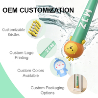 Brosse à dents pour enfants, emballage personnalisé, poils personnalisés, impression de logo, multi-pack, usine certifiée CE FDA