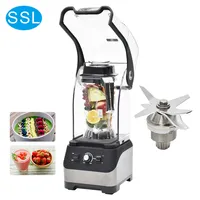 YUNLAIGOTOP Quiet Commercial Blender, 2200W Soundproof Cover Blender, Fruit  Juice Smoothie Maker with Smart Touch Screen, High-Speed Blenders for