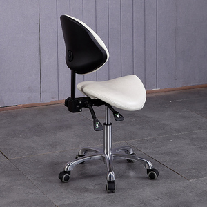 Silla Giratoria Blanca para Salón <span class=keywords><strong>de</strong></span> Belleza, Maquillaje, Dentista, Enfermera, Facial, Médico - Product Image 4