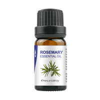 Huile essentielle de romarin pure à 100% 10 ml pour les soins des cheveux et du corps, aromathérapie, diffuseur, utilisation en bougie, pour tous les types de peau