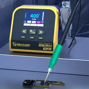 Estación de soldadura inteligente MECHANIC C211 2 segundos de calefacción 130W adecuada para reparación de PCB de teléfonos móviles <span class=keywords><strong>C210</strong></span> 115 enlace automático con mango - Product Image 1