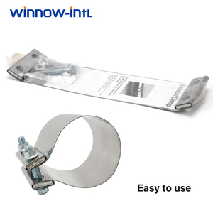 ข้อต่อ<span class=keywords><strong>ท่อ</strong></span>ไอเสียสแตนเลสขนาด <span class=keywords><strong>2</strong></span>.5 นิ้ว ยี่ห้อ Winnow-intl สำหรับรถยนต์และรถบรรทุก พร้อมสาย<span class=keywords><strong>รัด</strong></span>ยึด - Product Image 2