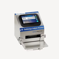 Imprimante jet d'encre statique de bureau à écran tactile intelligent pour le codage de la date d'expiration, des codes QR/de barres, des logos et des lots sur bouteilles en plastique, tuyaux et sacs