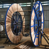 Carrete de Cable Híbrido de Gran Capacidad, Marco Reforzado, Duradero, Industrial, de Alta Resistencia, Estándar de Exportación, Tambores de Cable de Acero y Madera