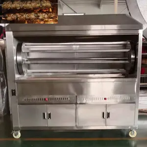 Máquina de churrasqueira em aço inoxidável fabricada na China, torrador de frango