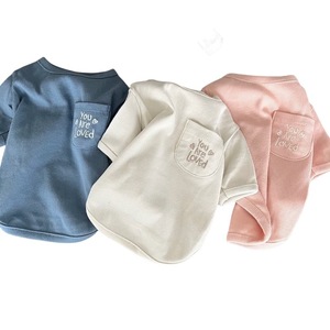 Nouveau pull de loisirs brodé en velours <span class=keywords><strong>allemand</strong></span> pour chiens et chats, collection Printemps/Été, pour <span class=keywords><strong>Pomeranian</strong></span>, Yorkshire Terrier, Bichon Frisé et petits chiens de compagnie - Product Image 1