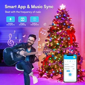Led Christmas <b>Lights</b> 65.6ft, IP65 Waterproof, APP Supports Music Sync, Christmas Decorations, Indoor and Outdoor Fairy <b>Lights</b> - Product Image 4
