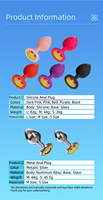 Usine de fabrication de plugs anaux personnalisés, ensemble de plugs anaux en silicone personnalisés avec image et texte, jouets sexuels BlueRabbit, OEM, étiquette privée, vente en gros