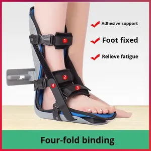 Attelle de cheville respirante réglable, design en forme de T, pour le soutien de la chute du pied, l'inversion et l'éversion, insert de chaussure de soutien pour attelle, double usage - Product Image 4