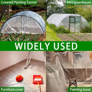 Film plastique pour serre 6 mil 1326 pieds transparent haute résistance pour couverture de ferme et de jardin - Product Image 4
