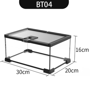 Terrarium en <span class=keywords><strong>verre</strong></span> 700c L, réservoir de <span class=keywords><strong>verre</strong></span> avec paysage écologique, corne de grenouille, araignée, protection, lizard tortue - Product Image 4