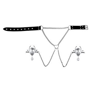 Groothandel Halloween Paar Orgie Etrotische Stimulatie Producten Bdsm Volwassen Bed Spel 304 Roestvrij Tepel Klemmen Seksspeeltjes - Product Image 5