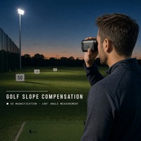 Direkt vom Hersteller: Golf-Entfernungsmesser 1000m, Laser-Messgerät für große Distanzen mit Steigungsmessung, Flaggenfixierung und Vibrationsalarm