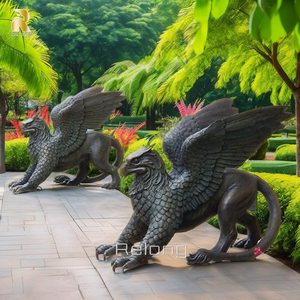 Decorazione esterna grande metallo statua bronzo <span class=keywords><strong>Griffin</strong></span> scultura da giardino per la vendita - Product Image 3