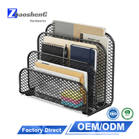 Organisateur de bureau pour papier, factures et courrier, trieur de courrier de comptoir à 3 compartiments pour reçus de bureau