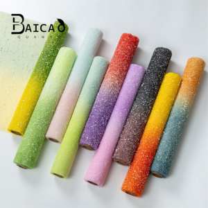 Tul de puntos de nieve arcoíris, material de embalaje de flores, malla, tul de envoltura de rosas hecho a mano DIY, suministros de tienda floral, venta al por mayor. - Product Image 2